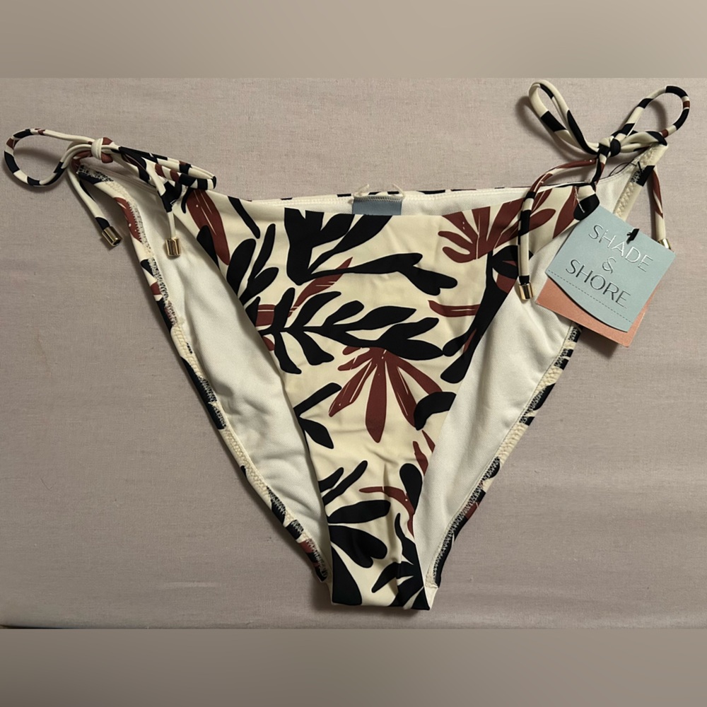 Tropical Resort‎ Mix & Match Side Tie Bikini Bottoms M Shade & Shore NWT